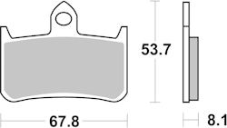 SBS Bremsbelag 622RST Road Racing Sinter