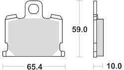 TRW Bremsbelag Typ Organisch Standard mit ABE, Bremsbelag "MCB 521" Satz