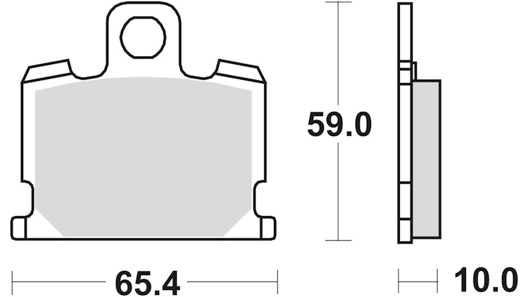 TRW Bremsbelag Typ Organisch Standard mit ABE, Bremsbelag "MCB 521" Satz