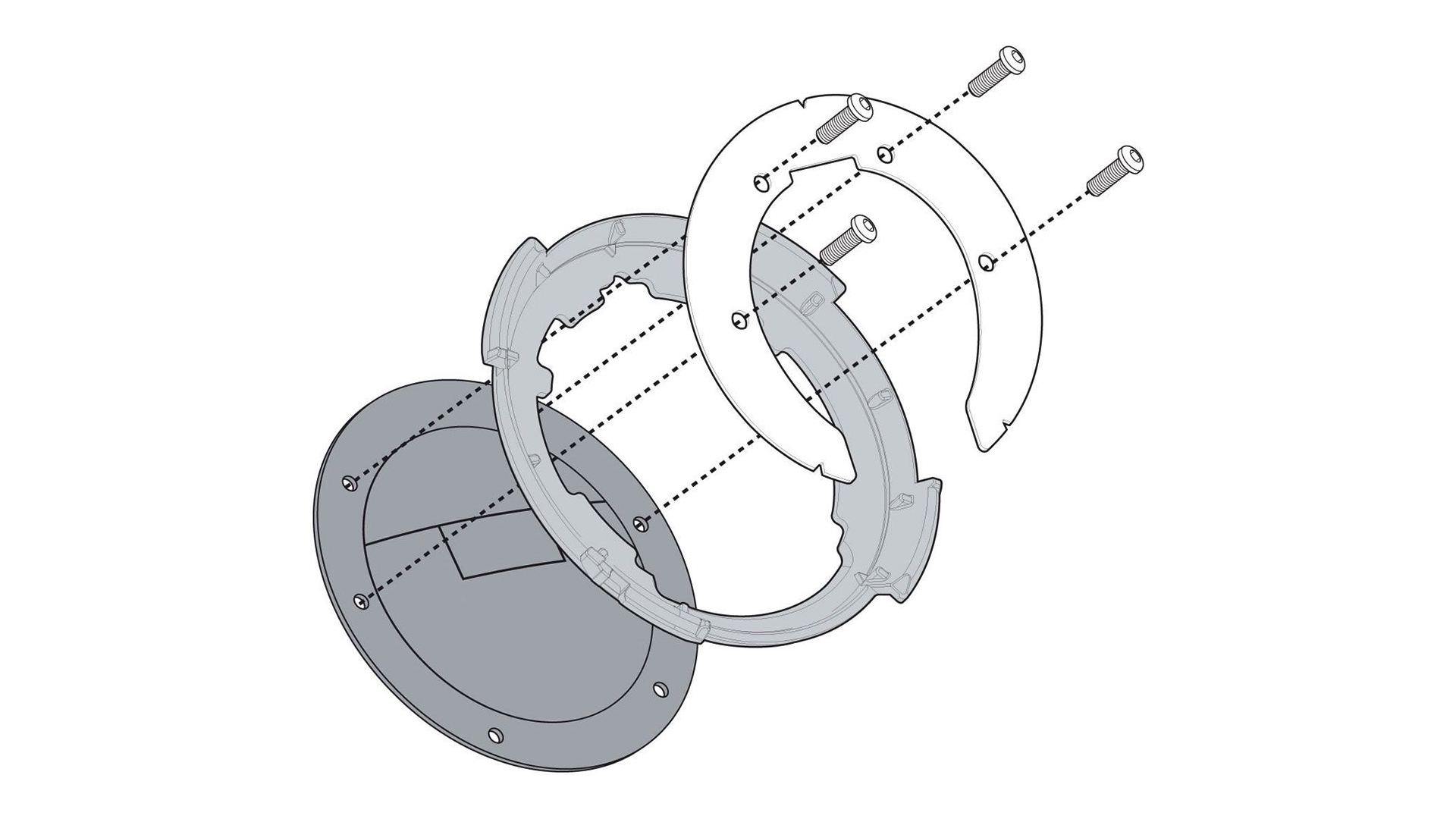 Kappa Tanklock System für Kawasaki BF04K
