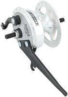 Sturmey Archer Vorderrad-Bremstrommelnabe 36 Loch silber
