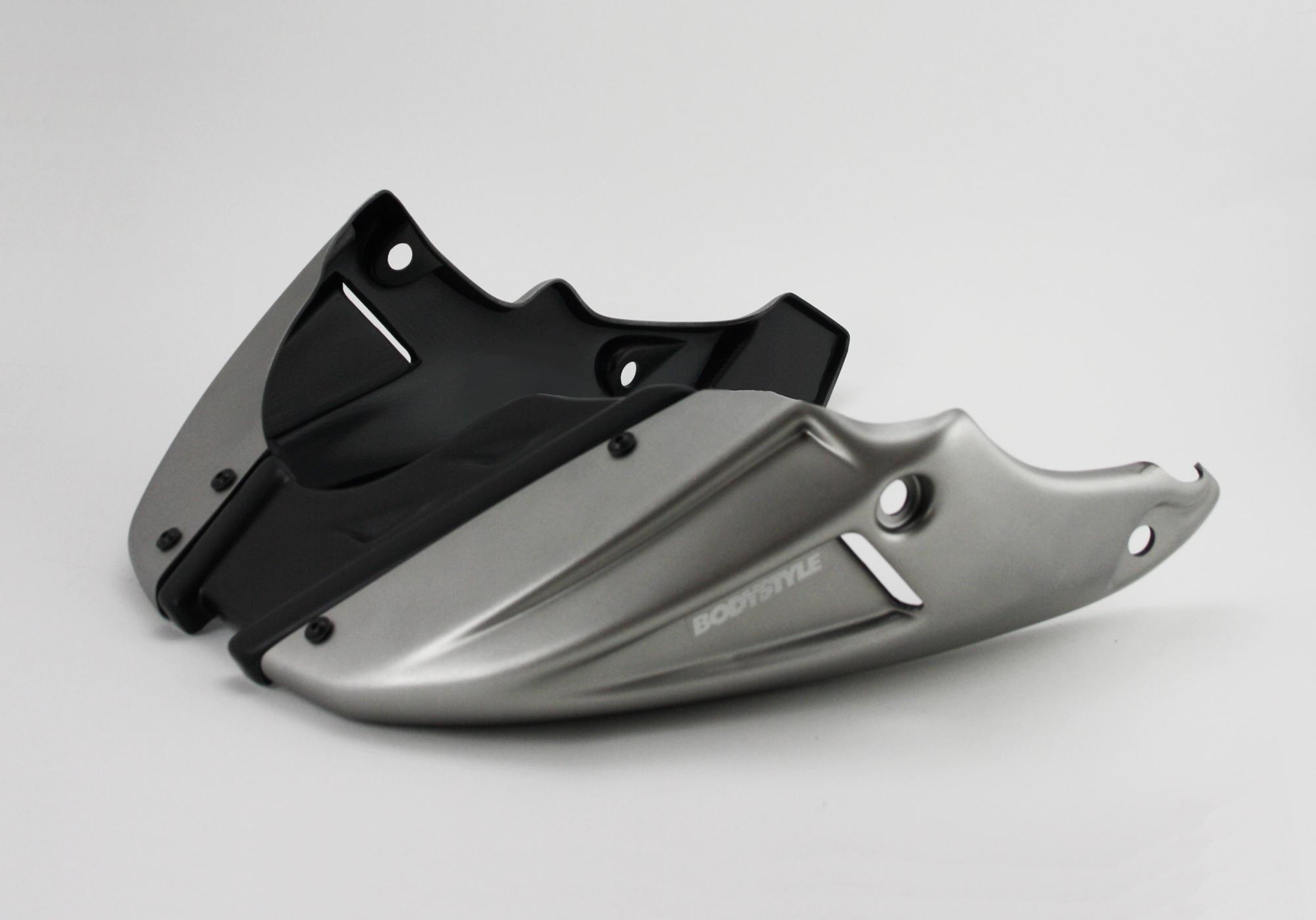 BODYSTYLE Sportsline Bugspoiler ABS Kunststoff silber für HONDA CB650R 