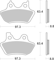 SBS Bremsbelag 826H.HF Street High Power Ceramic