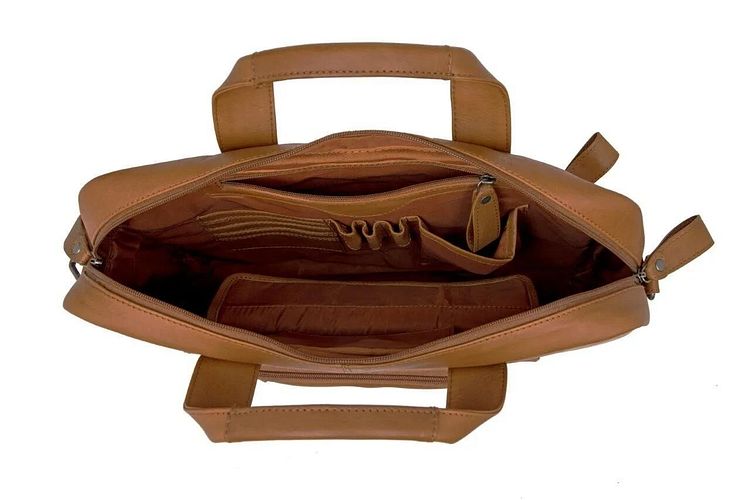 New Looxs Schultertasche Leather Luko cognac