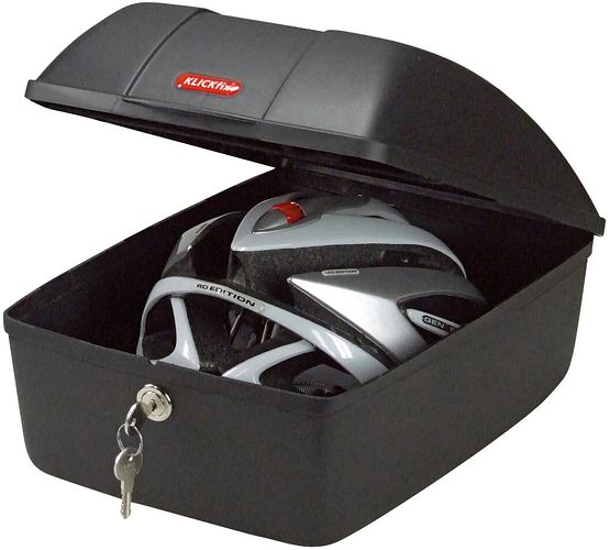 Rixen & Kaul Gepäckträgerbox 12 l schwarz KlickFix inkl. Kupplung für Racktime Träger