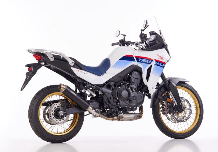 SHARK SLIP-ON Aluminium eloxiert schwarz SRC 4 für HONDA XL750 Transalp EURO5 EURO5+ 