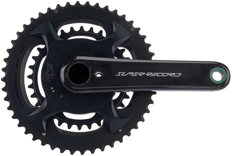 Campagnolo Kettenradgarnitur Super Record WRL 12s PWM 175 mm schwarz 32 48 Zähne