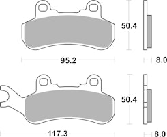 SBS Bremsbelag 956RSI Offroad Racing Sinter