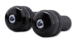 HIGHSIDER smart Lenkergewichte Schwarz Gerändelt, Für Stahllenker