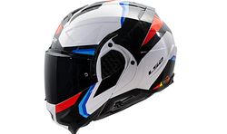 LS2 Helm FF910 Advant II L Weiß / Blau / Rot Triple