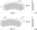 Vorschaubild SBS Bremsbelag 958HF Street Ceramic