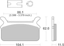 Vorschaubild SBS Bremsbelag 668H.HF Street High Power Ceramic