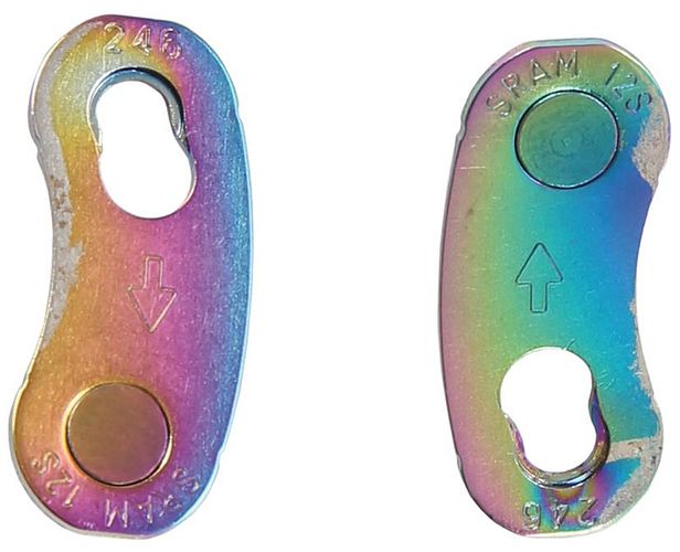 SRAM Verschlussglied Power Lock Regenbogen
