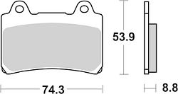 SBS Bremsbelag 613HS Street Sinter
