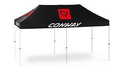 Conway Präsentationszelt 6 x 3 m schwarz