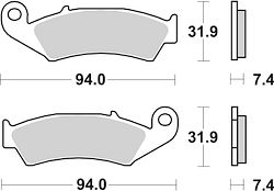 SBS Scooterbelag 139HF Street Ceramic
