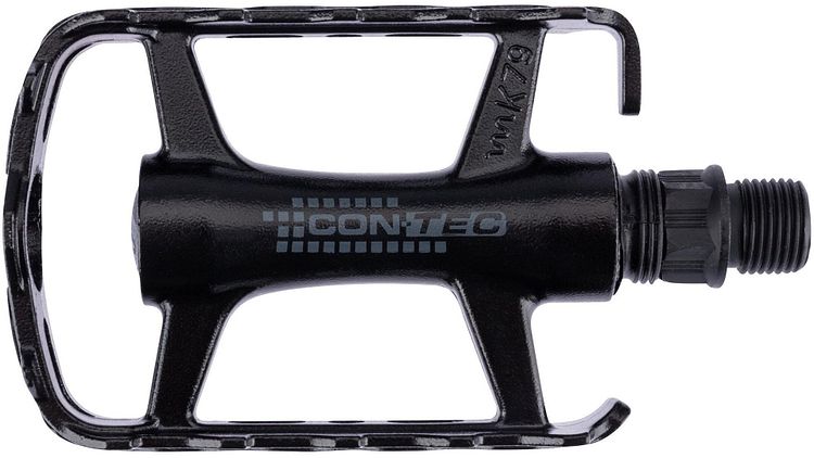 CONTEC Pedal Blacktop 9/16 Zoll schwarz/silber