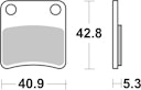 Vorschaubild SBS Bremsbelag 879HF Street Ceramic