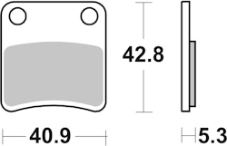 SBS Bremsbelag 879HF Street Ceramic