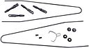 Vorschaubild CONTEC Schutzblech-Set Splash Protect 28 Zoll schwarz 28" - 45 mm breit, schwarz glänzend
