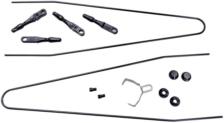 CONTEC Schutzblech-Set Splash Protect 28 Zoll schwarz 28" - 45 mm breit, schwarz glänzend