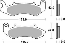 SBS Bremsbelag 961HF Street Ceramic