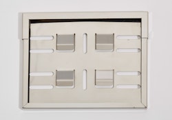 PROTECH Kennzeichenrahmen CH-Ausführung Alu & Stahl Schwarz  - Universal