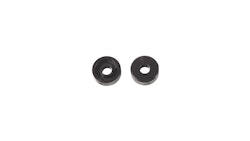 Dresselhaus Distanzscheibe 6 x 18 mm, schwarz, Distanzscheibe Für Nummernschildschrauben, Kunststoff