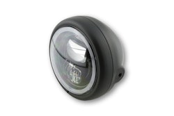 HIGHSIDER pro 5 3/4 Zoll Scheinwerfer Pecos Typ 7 LED Schwarz Seitliche Befestigung, Mit Standlichtring
