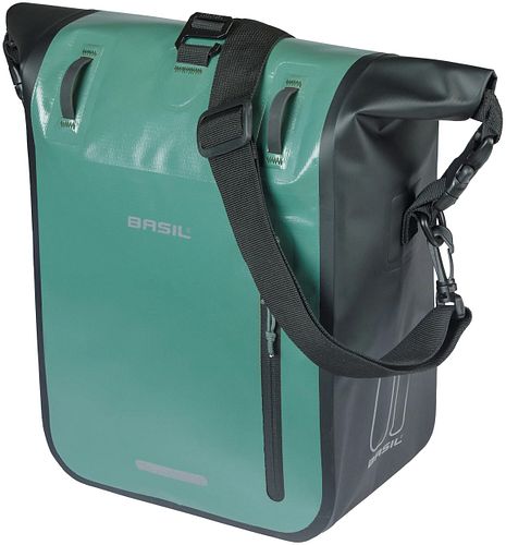 Basil Rivo Einzeltasche 15 l silber,grün