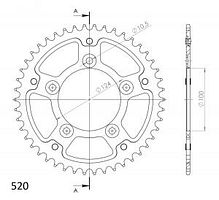 Supersprox Stealth-Kettenrad 520 43Z (Gold)