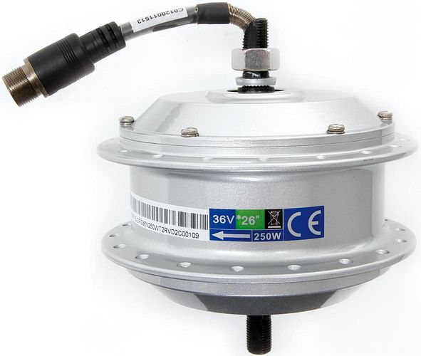 TranzX Motor 250 W M01 VR 26 Zoll ab 2013 silber