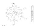 Vorschaubild Supersprox Ritzel 428 16Z