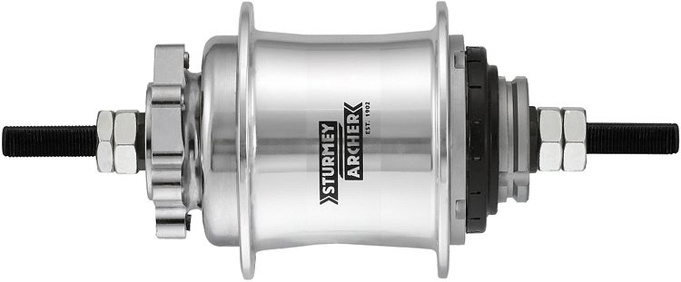 Sturmey Archer Getriebenabe Automatic A2K 36 Loch silber für Scheibenbremse
