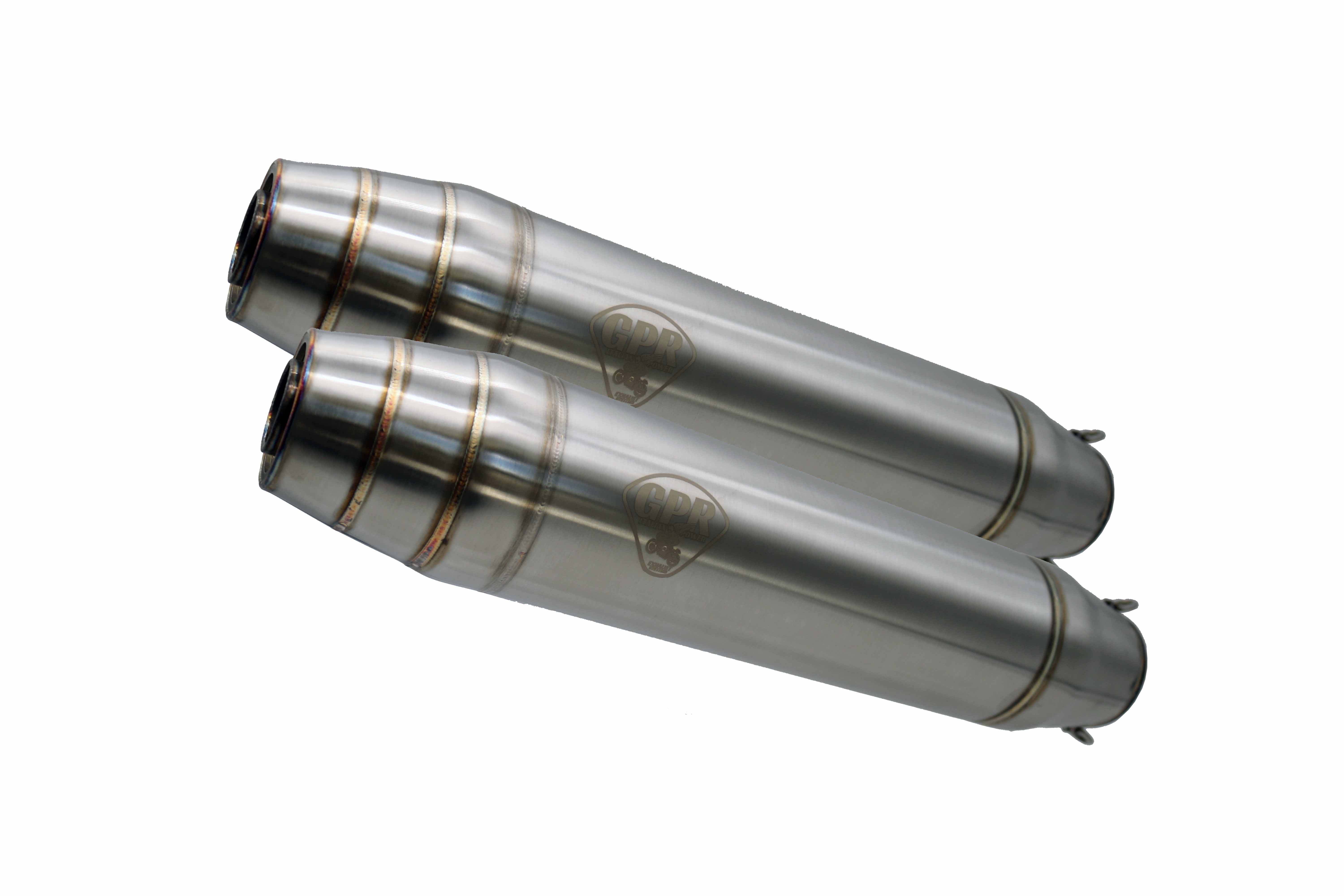 GPR Endschalldämpfer Honda CB 1100 F 1983 Double univ. EC-Approv. Silencer w/o link pipes Deepton