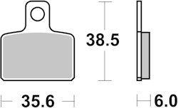 SBS Bremsbelag 803HF Street Ceramic