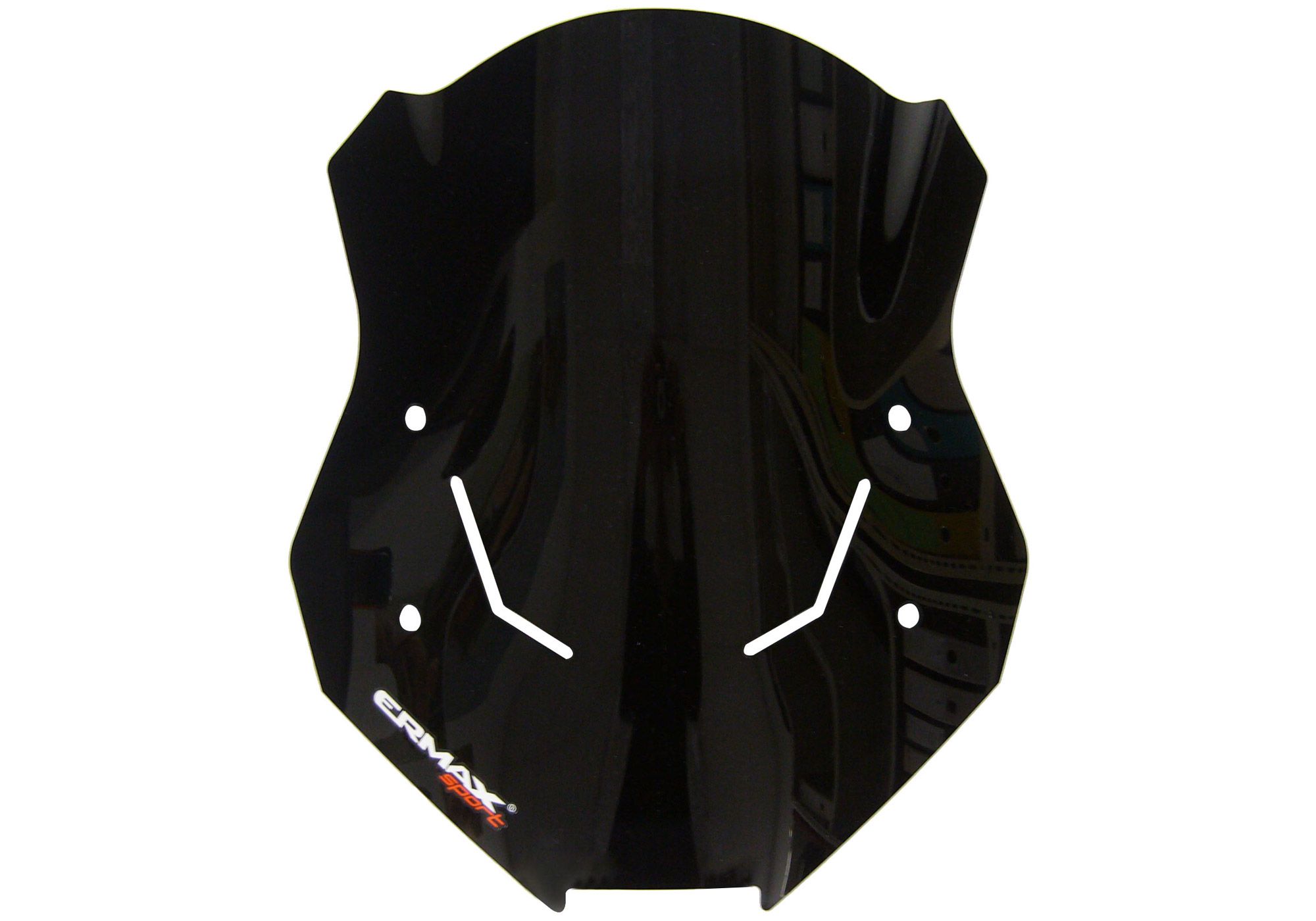ERMAX Scooterscheibe Sport Acrylic durchsichtig Schwarz getönt für KYMCO DT X360 125i; DT X360 350i