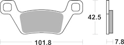 SBS Bremsbelag 945SI Offroad Sinter