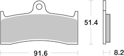 SBS Bremsbelag 676DC Road Racing Dual Carbon