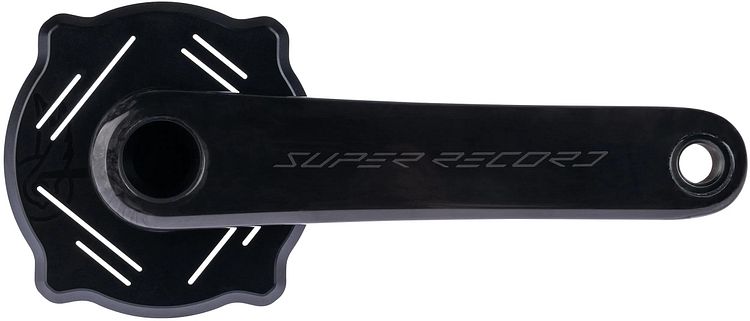 Campagnolo Kurbelsatz Super Record WRL 13S 165 mm schwarz Road, 1-fach