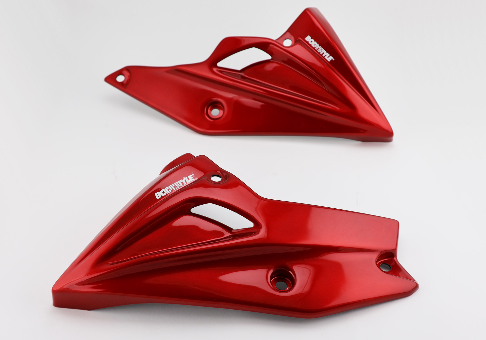 BODYSTYLE Sportsline Bugspoiler ABS Kunststoff rot für KAWASAKI Z900, Z900 (70 kW)