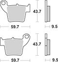 Vorschaubild SBS Bremsbelag 777RSI Offroad Racing Sinter