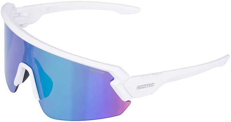 CONTEC Brille Rush Revo matt polar white/cypher green