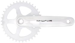 M-Wave Kettenradgarnitur 38 Zähne silber