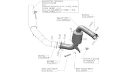 LeoVince Ersatzrohr 8086 Racing, Ersatzrohr Für Katalysator