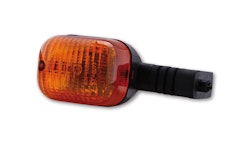 HIGHSIDER smart Duc-Style Glühlampen Blinker Gehäuse Schwarz / Linse Orange (Stück), Vorn Rechts & Hinten Links