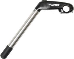 ergotec Eagle 2 Tube Vorbau 80 mm silber/schwarz 230 mm Schaftlänge, eff. Höhe: 190 mm