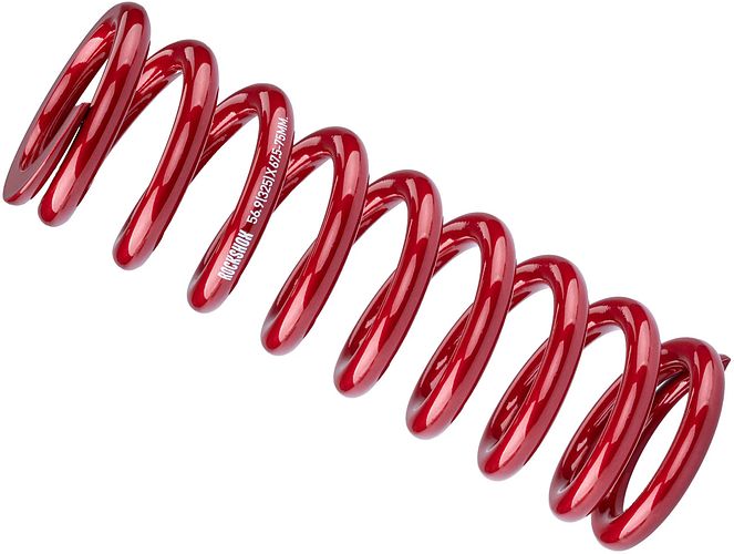 RockShox Feder 67.5-75 mm Hub rot electric red 325 lb