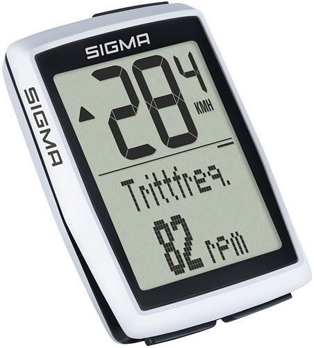 Sigma Sport Fahrradcomputer BC 12.0 weiß kabelgebunden