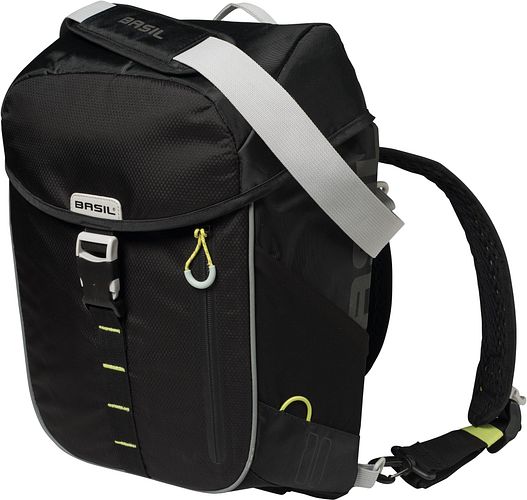 Basil Einzeltasche Miles schwarz,grün